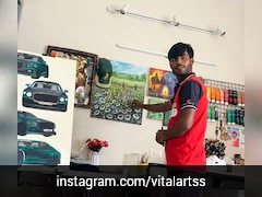 Artist Left Emotional After Technicians Pause Work To Admire Her Paintings