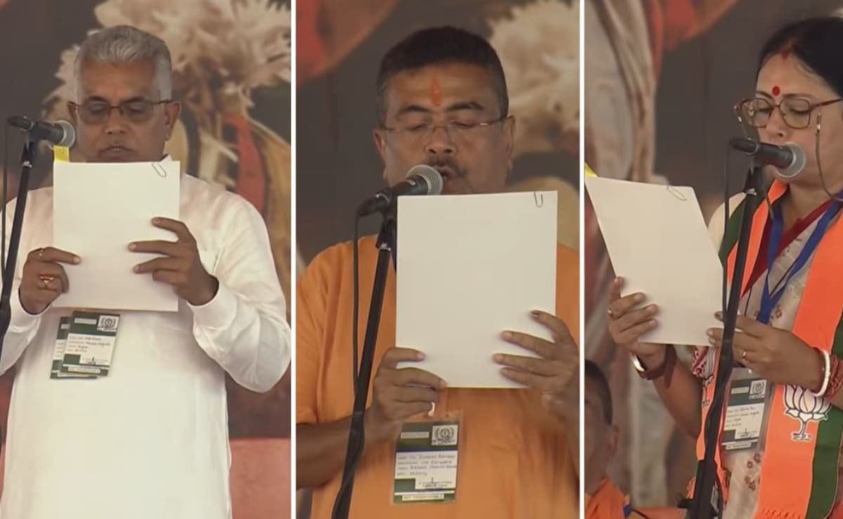 बंगाल में आज से शुभेंदु सरकार, 5 मंत्रियों ने भी ली शपथ, देखें मंत्रिमंडल की पूरी लिस्ट