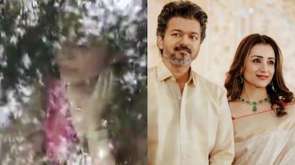 Trisha, On 43rd Birthday, Reaches Vijay's Home In Chennai As TVK Leads