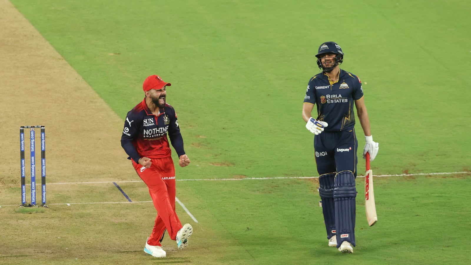 RCB vs GT LIVE Score, IPL 2026 Final: Shubman Gill, Sai Sudharsan Both Flop; Virat Kohlis Celebration Says It All
