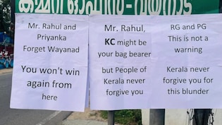 'Rahul, Priyanka Forget Wayanad': Case Filed Over Posters Warning Gandhi Siblings