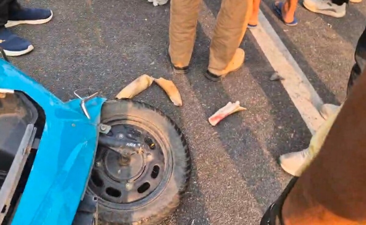 Elephant tusk broken pieces on road khatima uttarakhand accident Elephant tusk broken pieces on road khatima uttarakhand accident
