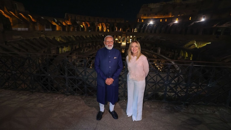 PM Modi Accorded Top Military Honour In Rome In Presence Of Giorgia Meloni | Watch