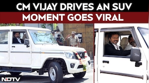 CM Vijay Drives Off In An SUV As He Flags Off 400 Vehicles For Health Department