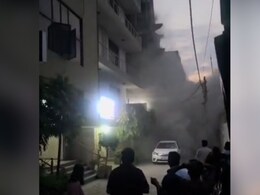 Video: Moment South Delhi Building Collapsed Like A House Of Cards