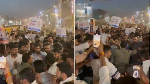NEET पेपर लीक मामले में NSUI ने किया जयपुर में विशाल पैदल मार्च, भारी संख्या में छात्रों ने किया प्रदर्शन