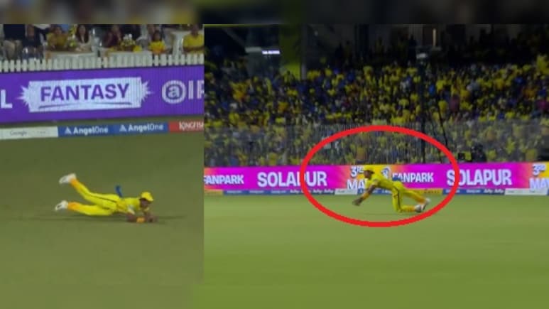 IPL डेब्यू में सुपरमैन बनकर रामकृष्ण घोष ने कर दिया करिश्मा, हैरत भरा कैच लेकर चौंकाया, बल्लेबाज देखता रह गया, Video