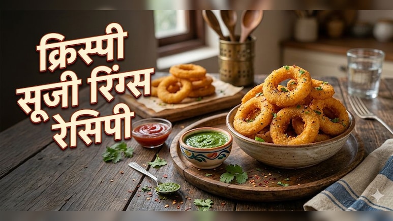 चाट और टिक्की से बोर हो गए? घर पर बनाएं सुपर क्रिस्पी सूजी रिंग्स, नोट करें रेसिपी