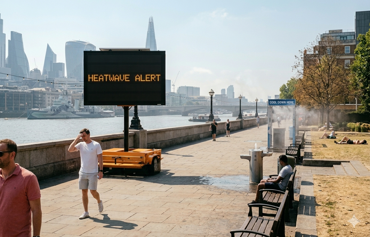 Heatwave alert in the UK has resulted in severe conditions