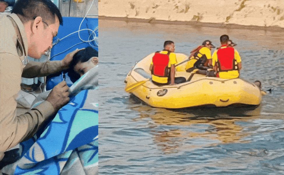 मां बेटियों संग नहर में कूदी, मौत के मुंह से वापस आई मासूम का पुलिस 'अंकल' ने ऐसे जीता दिल, Video भावुक कर देगा