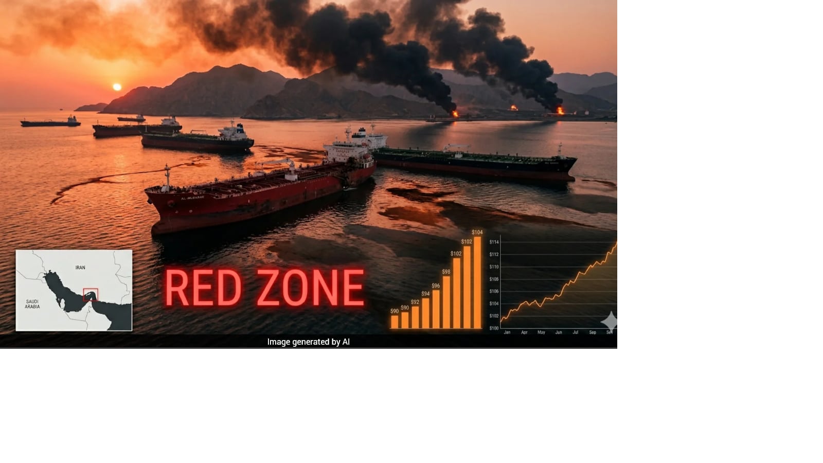us iran war, strait of hormuz shutdown, oil supply crisis, crude oil brent prices today, red zone warning iea chief