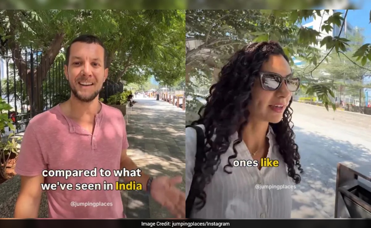 Foreign Couple Challenges Viral Stereotypes, Highlights Calm And Modern Side Of India