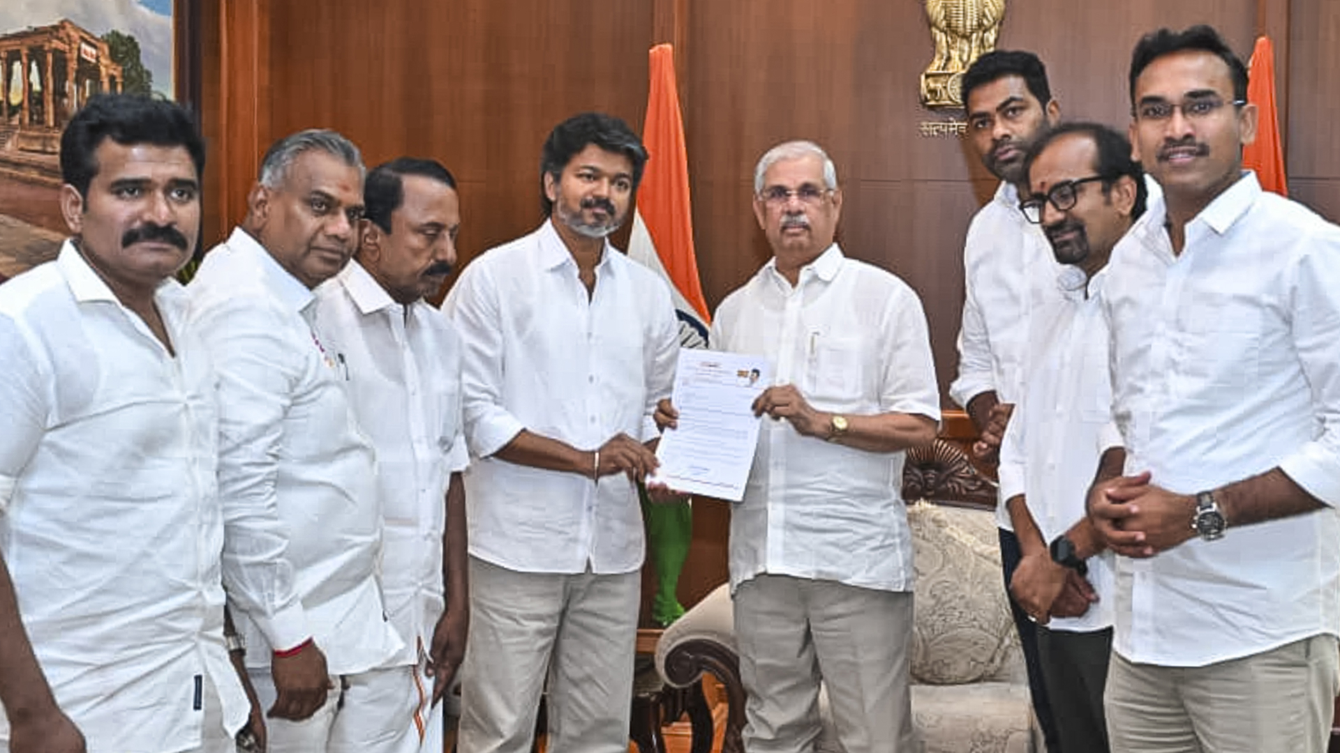 Vijay Tells Governor He Has 118 MLAs, Oath Tomorrow At 11 AM: Sources
