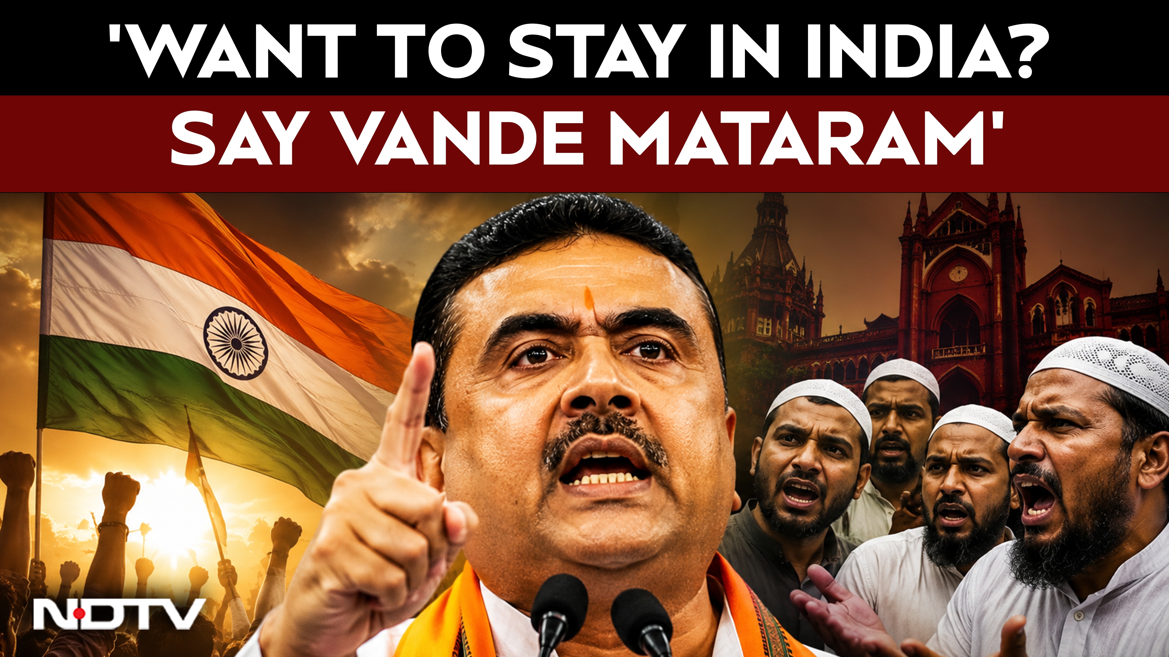 "If You Want To Live Here...": Suvendu Adhikari Vs Muslim Body Over Vande Mataram
