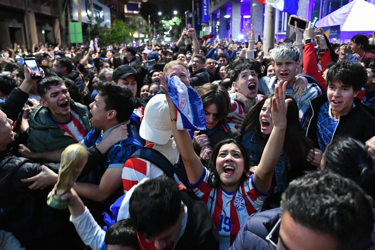 Fans Throng Streets In Paraguay As Team Scripts World Cup History vs Germany