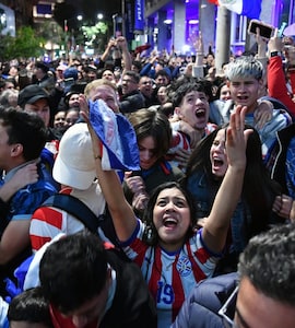 Video: Fans Throng Streets In Paraguay After Teams Historic Win Over Germany In FIFA World Cup
