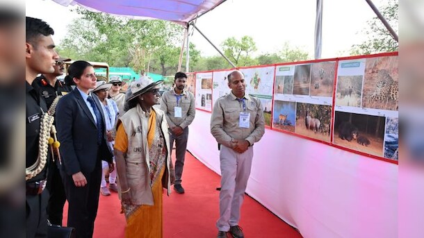 कूनो पहुंचीं राष्ट्रपति द्रोपदी मुर्मू, देखी चीता प्रोजेक्ट की व्यवस्था और प्रदर्शिनी