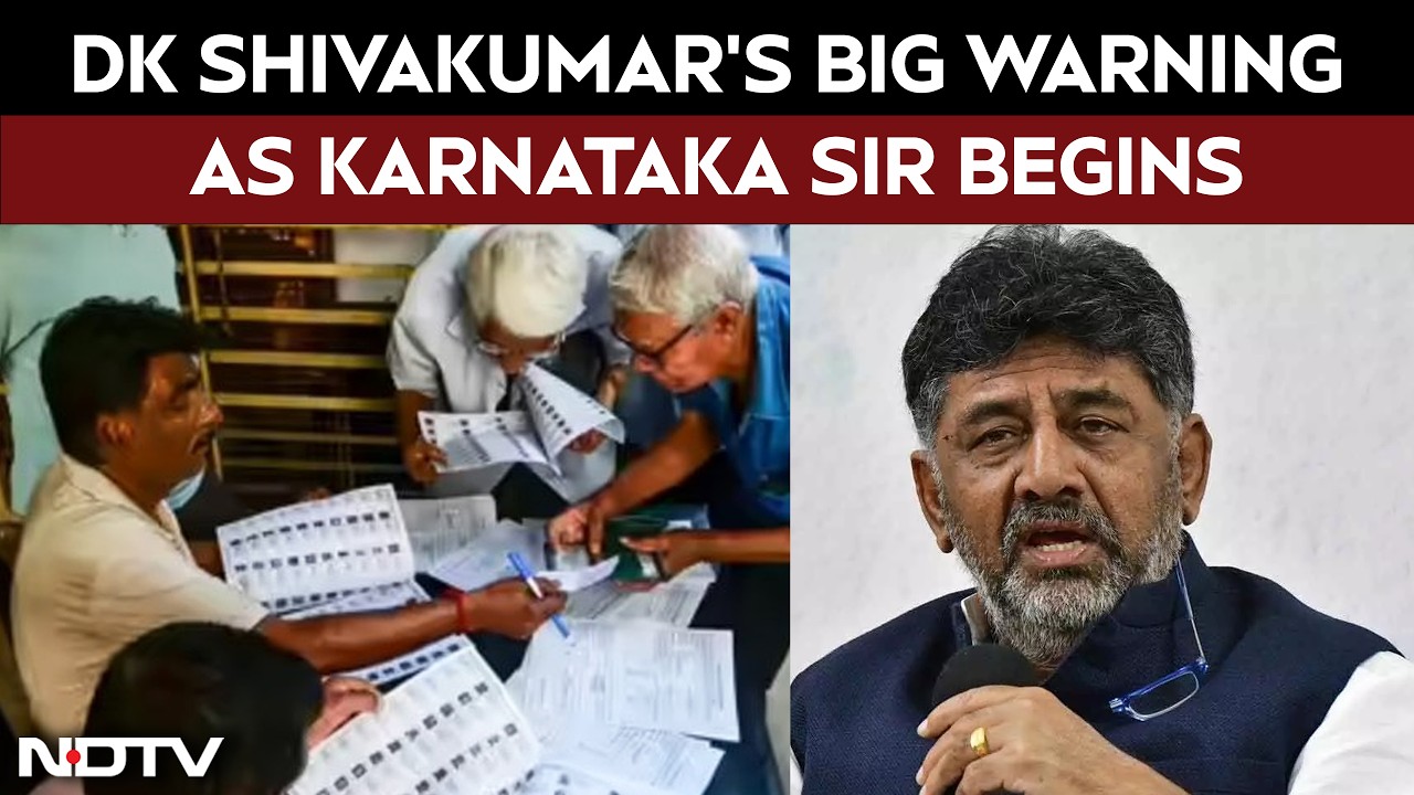 "Lose Vote, Lose Benefits": DK Shivakumar's Big Warning As SIR Begins In State
