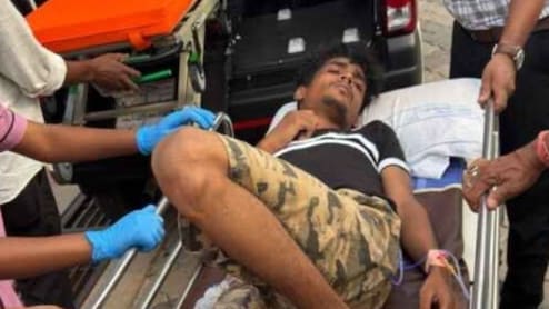 रांची RSS दफ्तर पर हमला करने वाला हिरासत से भागा, पुलिस की पिस्तौल छीनी, मुठभेड़ में लगी गोली
