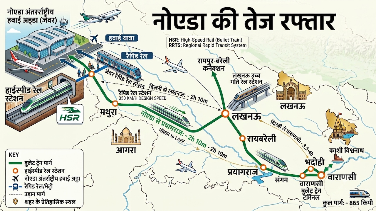 नोएडा से लखनऊ डेढ़ घंटे में, रेल मंत्री ने हाईस्पीड कॉरिडोर का बताया पूरा प्लान, NCR में नमो भारत के बाद नई सौगात