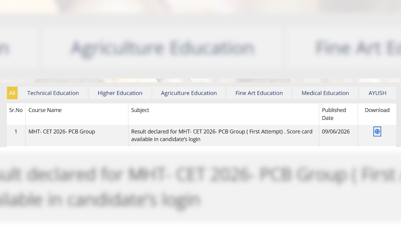 Notification on mahacet.org Notification on mahacet.org
