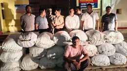 UP STF की बड़ी कार्रवाई, एक करोड़ 10 लाख के गांजे के साथ तस्कर गिरफ्तार, उड़ीसा से लाई जा रही थी खेप