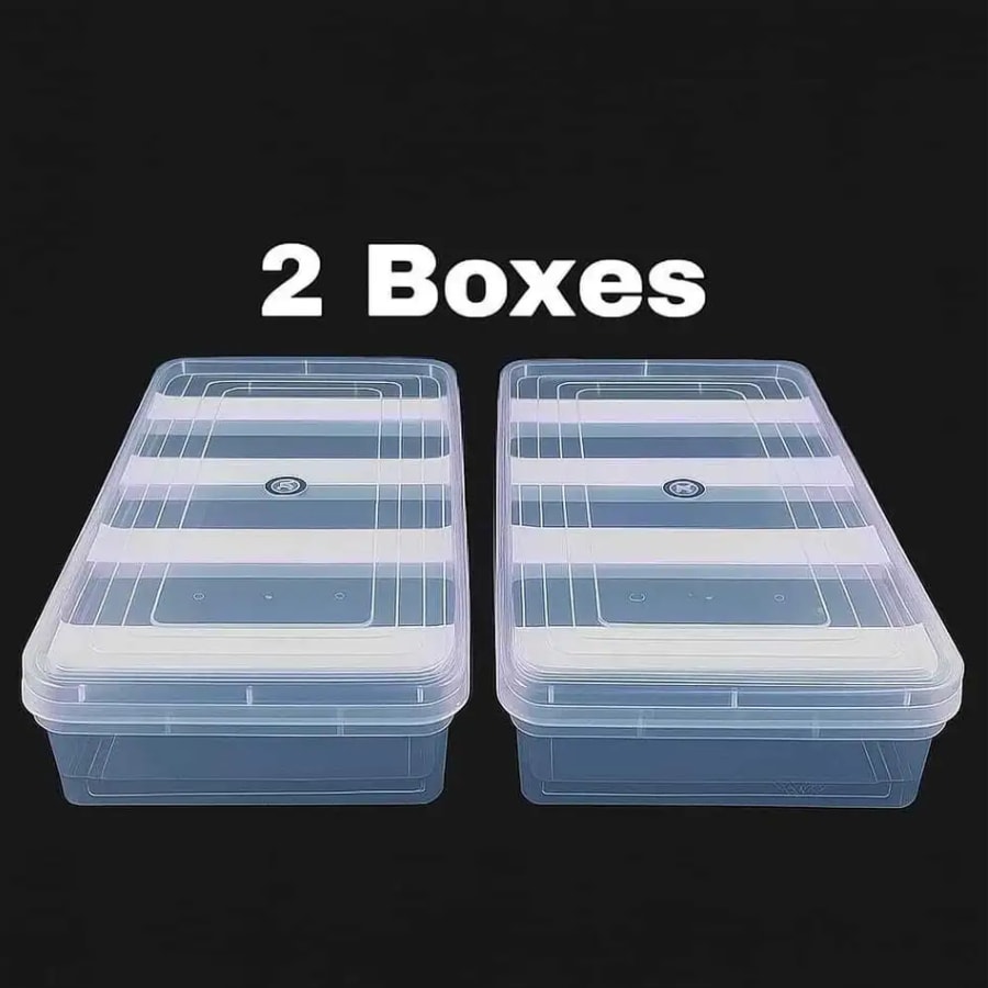 Click here to buy: UFENTERPRISES Multipurpose Transparent Plastic Storage Box Click here to buy: UFENTERPRISES Multipurpose Transparent Plastic Storage Box