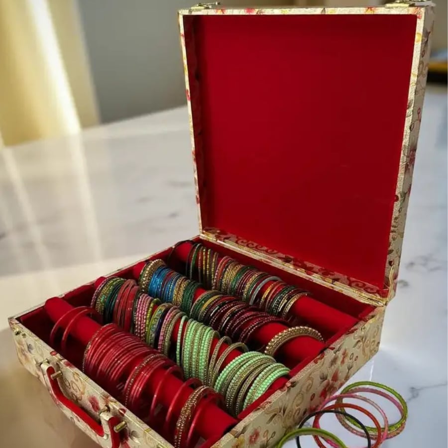 Click here to buy: cgc Premium Floral Design 4 Rod Bangle Wooden Jewelry Box Click here to buy: cgc Premium Floral Design 4 Rod Bangle Wooden Jewelry Box