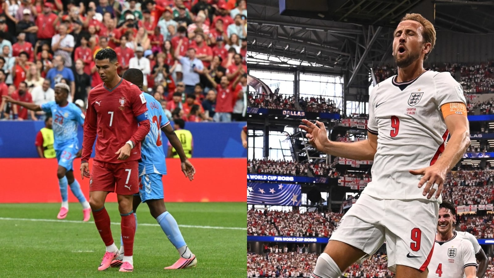 England and Colombia secure big wins as Portugal draw with DR Congo on World Cup 2026 Day 7