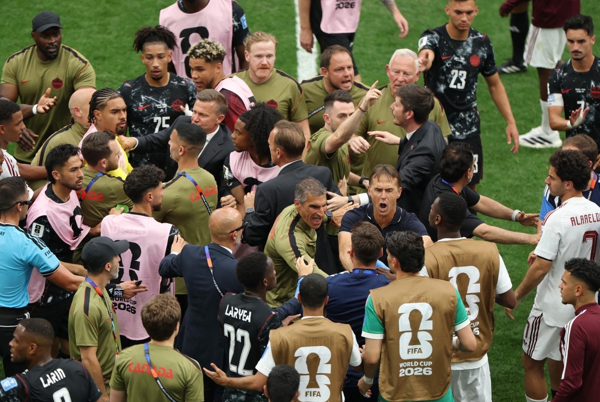 Canada and Qatar players clash after FIFA World Cup 2026 match