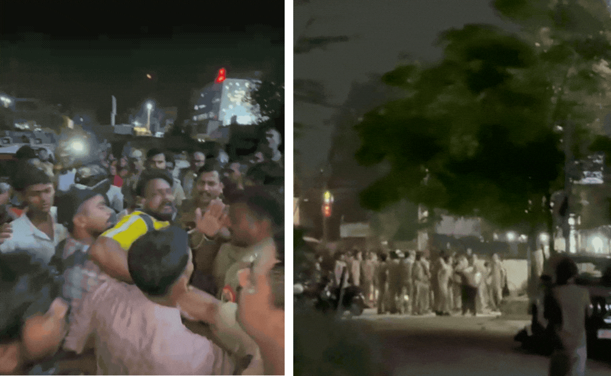 गोरखपुर में प्रसूता की मौत के बाद परिजनों का अस्पताल के बाहर हंगामा, पुलिस ने पति पर बरसाए लात-घूसे और डंडे, Video