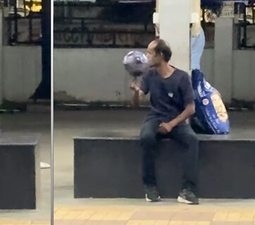 'Right Talent, Wrong Platform'... उंगली पर फुटबॉल घुमाता नजर आया शख्स, वीडियो वायरल