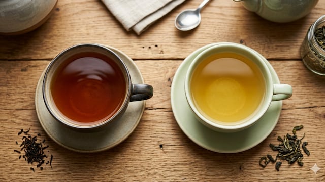 Both green and black teas offer health benefits