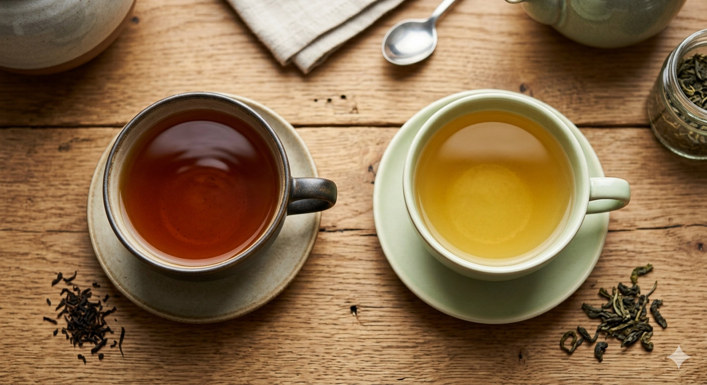 Both green and black teas offer health benefits