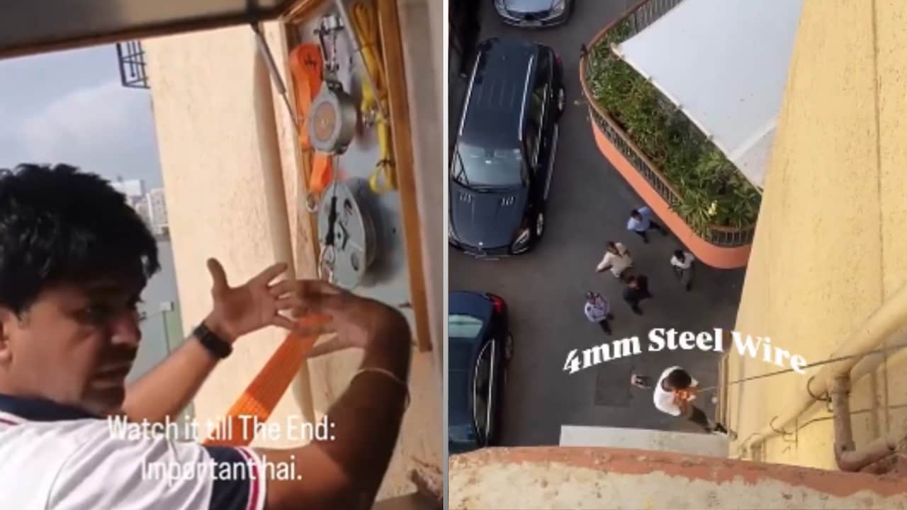 ऊंची बिल्डिंग में आग लग जाए तो कैसे बचें, दिल्ली के स्टार्टअप ने बनाया खास 'बालकनी एस्केप सिस्टम', वीडियो वायरल
