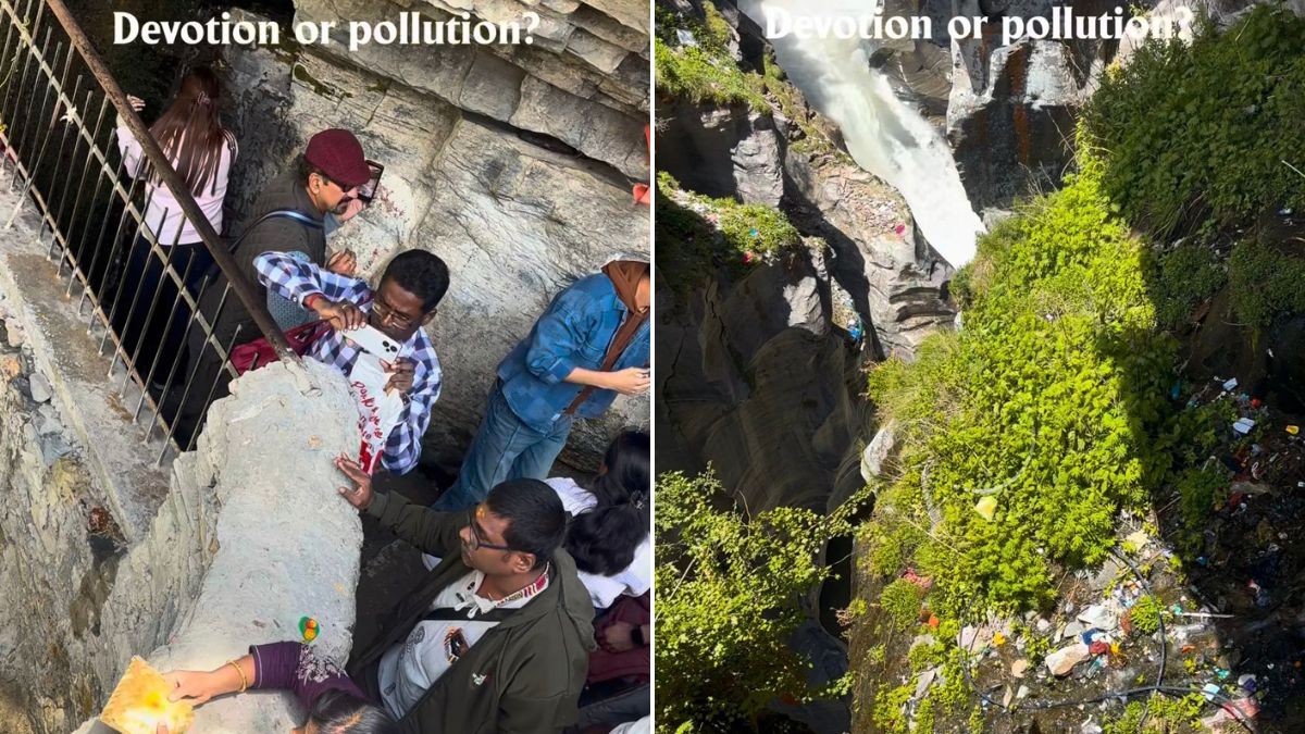 Video: Internet Reacts To People Tossing Offerings Into Saraswati River