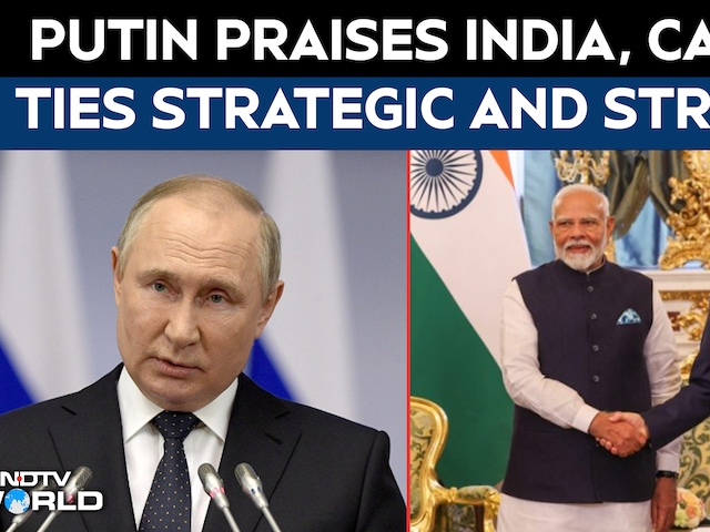 Putin Hails India’s Economic Growth, Reaffirms Special Strategic Partnership With Russia
