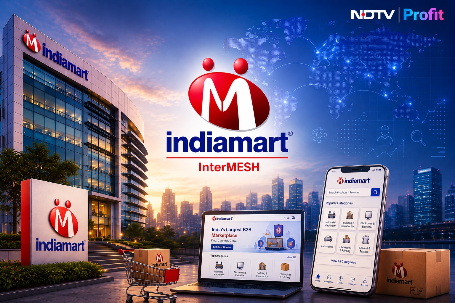 Indiamart shares drop over 7% after Q1 profit report