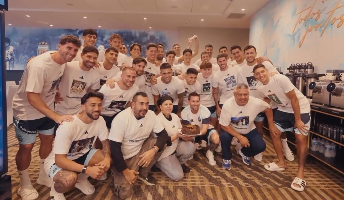 Messi's Argentina Teammates Celebrate His Birthday With Heartfelt Gesture