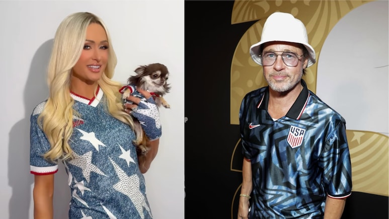 Brad Pitt, Leonardo DiCaprio, Paris Hilton And Others At Stadium To Cheer  Team USA In World Cup