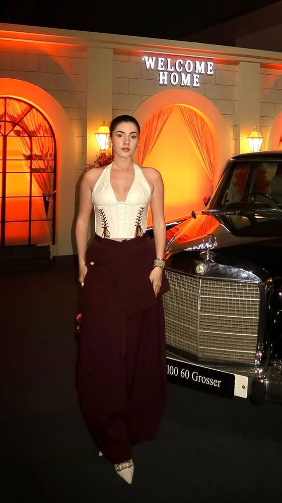 Aastha Shah Brings Vintage Glam in Corset and Flowing Skirt
