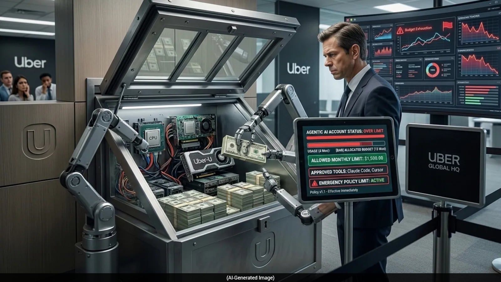 Uber Cuts Employee AI Spend After Burning Annual Budget In Just 4 Months