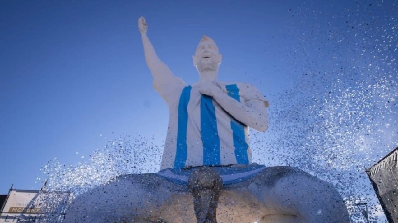 "Who Signed This Off?" Lionel Messi's 85-Foot Statue In Argentina Has Fans Divided