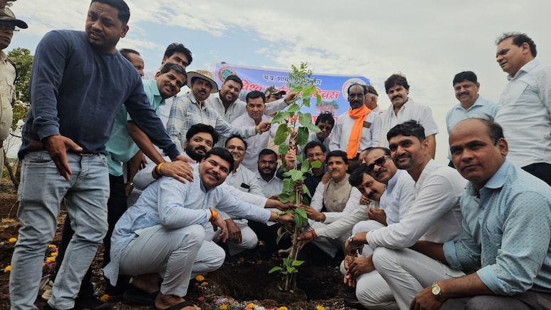 नमो वन में पौधारोपण; 11 हजार पौधे लगाने का लक्ष्य, आगर-मालवा में पर्यावरण टैक्स की उठी मांग