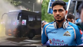 Lucky Escape For Gujarat Titans Players: Team Bus Catches Fire After IPL 2026 Final, All Evacuated