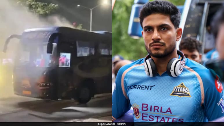 Lucky Escape For Gujarat Titans Players: Team Bus Catches Fire After IPL 2026 Final, All Evacuated