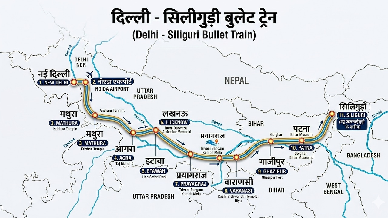 Delhi-Varanasi-Siliguri High-Speed Rail Corridor