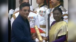 R Madhavan Receives Padma Shri, Wife Sarita And Son Vedaant Cheer