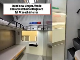 Mumbai-Bengaluru Vande Bharat चा फर्स्ट लुक, VIDEO पाहून रेल्वे की फाईव्ह स्टार हॉटेल!