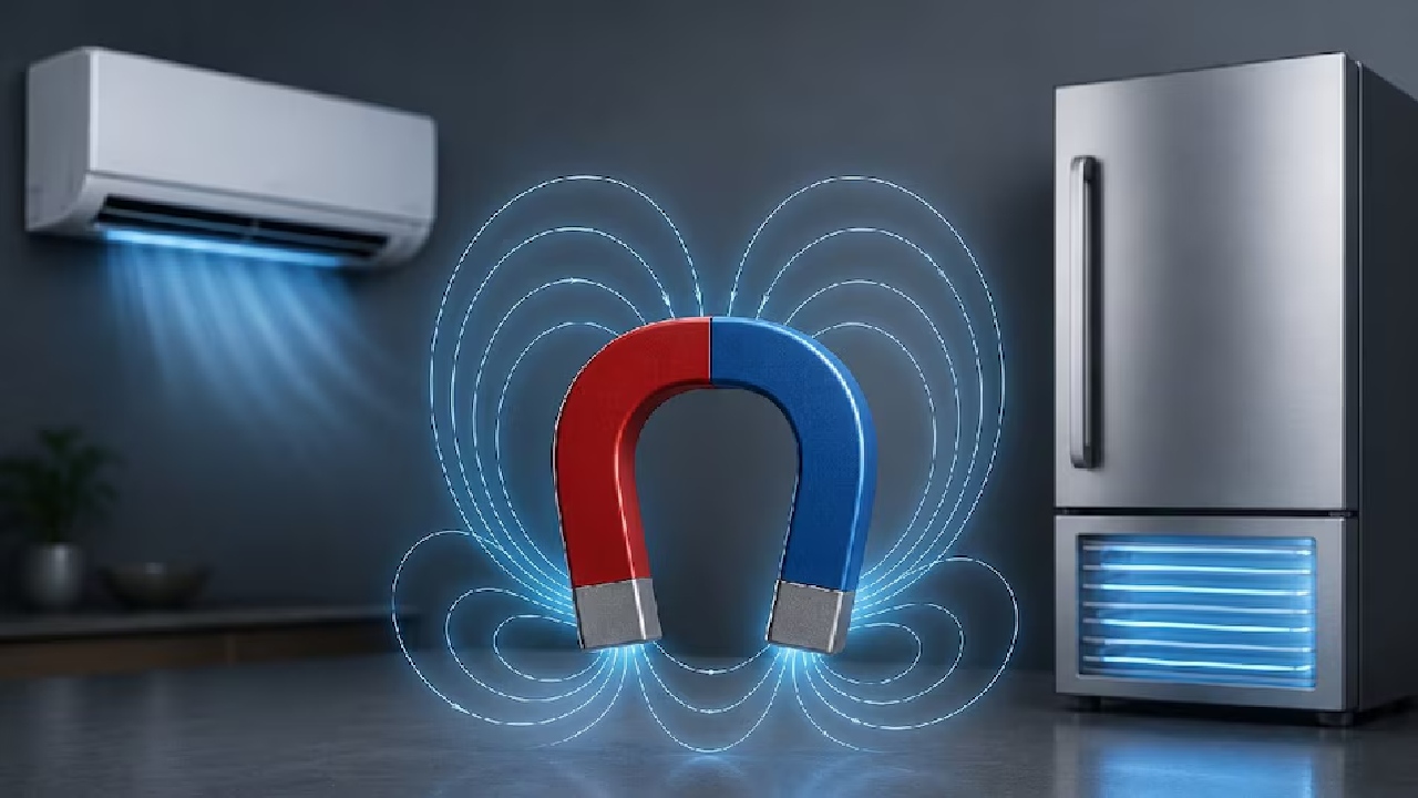 Magnetic Cooling : ఇకపై గ్యాస్ అక్కర్లేదు.. కంప్రెసర్ అవసరం లేదు.. అయస్కాంతంతో పనిచేసే ఏసీలు, ఫ్రిజ్‌లు
